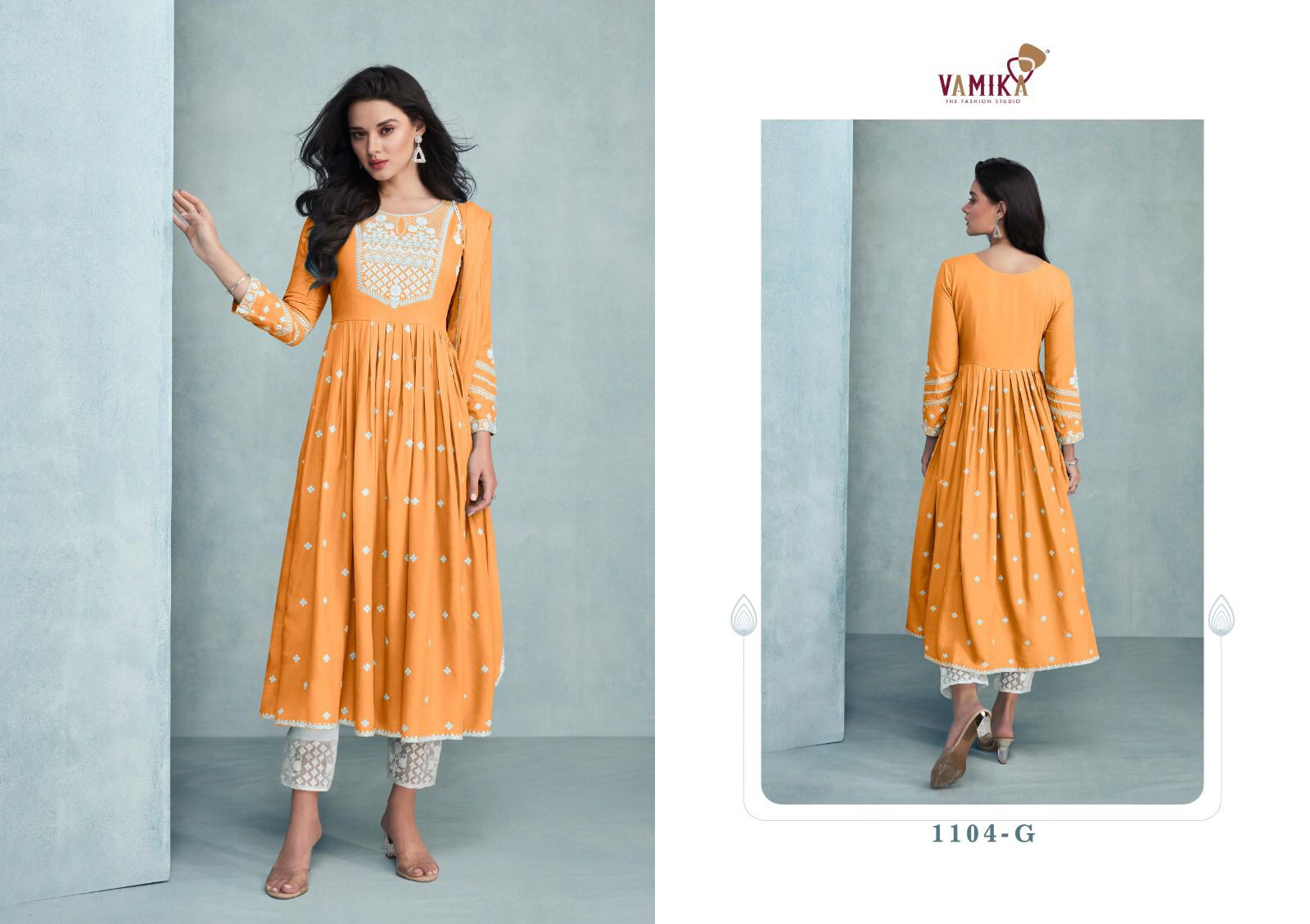 Vamika Aadhira Vol 2 Gold Fancy Wholesale Readymade Suits Catalog